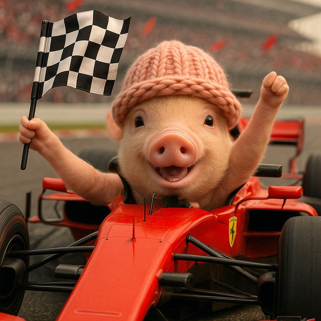 Pig Racing Champion
